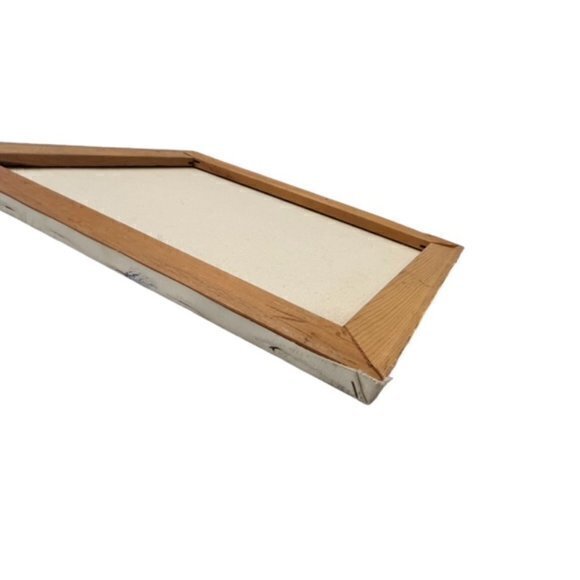 🎉PRICE REDUCED🎉 Nautical SAILBOATS AT DOCK Canvas Painting‎ 1974 Signed 20x16 - Picture 13 of 16